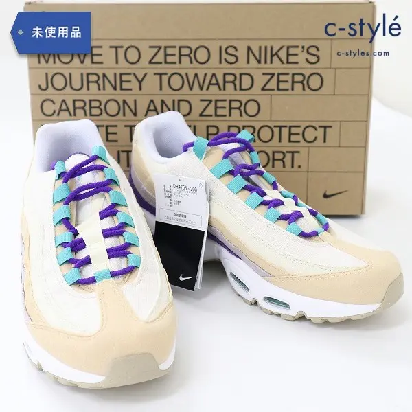 NIKE Air Max 95 Air Sprung Sail Purple Teal 26.5cm