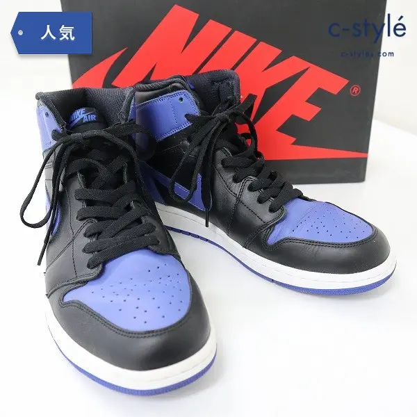 NIKE AIR JORDAN 1 RETRO HIGH OG Royal 28cm ブルー×ブラック 555088-085