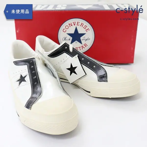 CONVERSE ONESTAR PRT OX 8・2/1 27cm ホワイト×ブラック コンバース