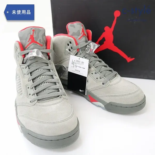 NIKE ナイキ AIR JORDAN 5 エアジョーダン5 RETRO 28cm グレー 136027-051