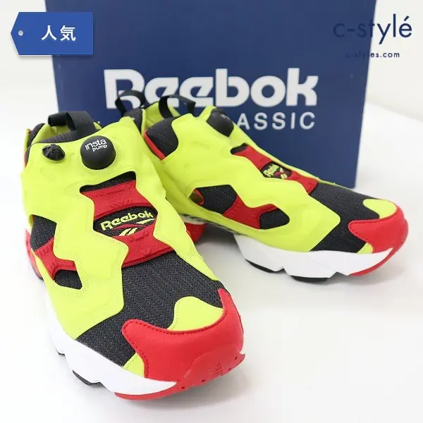 Reebok リーボック INSTAPUMP FURY OG 28cm ブラック×イエローレッド V47514