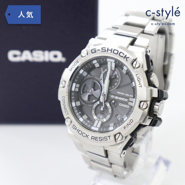 カシオ CASIO G-SHOCK GST-B100 腕時計 シルバー クォーツ