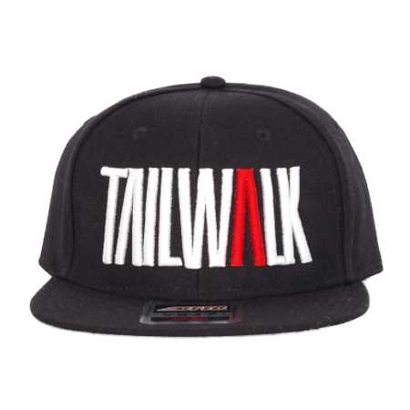tailwalk(テイルウォーク) ウェア FLAT VISOR CAP ブラック/ホワイト＆レッド