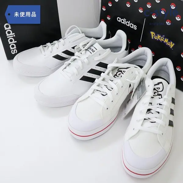 adidas COURT70S U + BRAVADASKATE M スニーカー 28cm ホワイト ポケモン