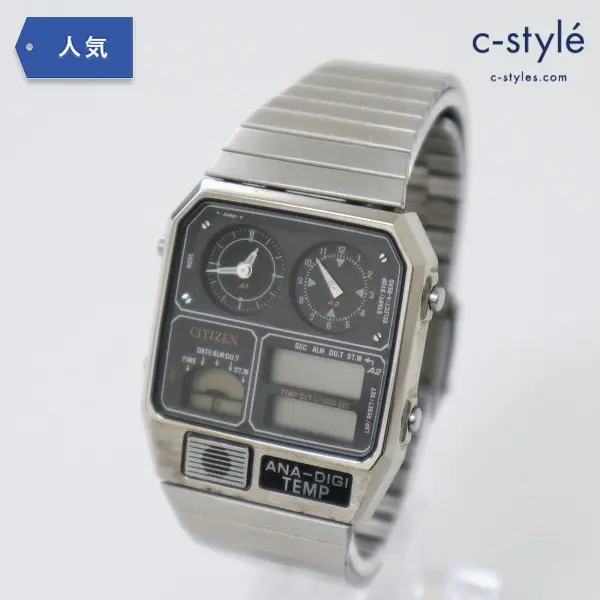 CITIZEN シチズン アナデジテンプ 腕時計 シルバー ANA-DIGI TEMP 820572