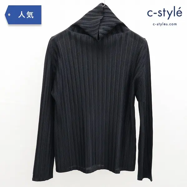 PLEATS PLEASE ISSEY MIYAKE 長袖カットソー 3 黒