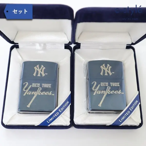Zippo ジッポー ニューヨークヤンキース 松井秀喜 ブルー ライター