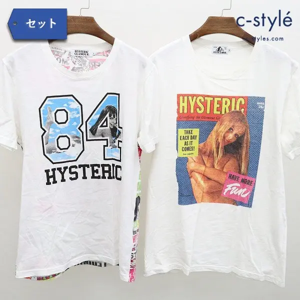 HYSTERIC GLAMOUR ヒステリックグラマー Tシャツ ガールプリント S M ホワイト