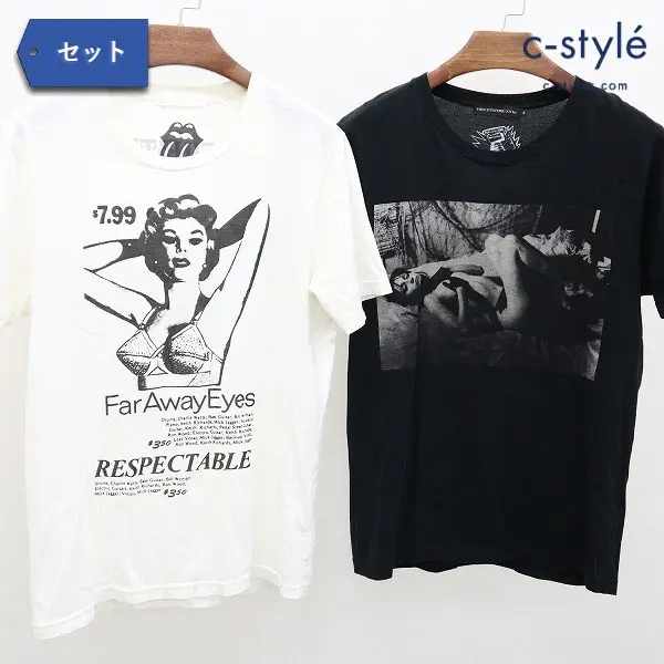 THEE HYSTERIC XXX Tシャツ S ホワイト ブラック ローリングストーンズ 綿