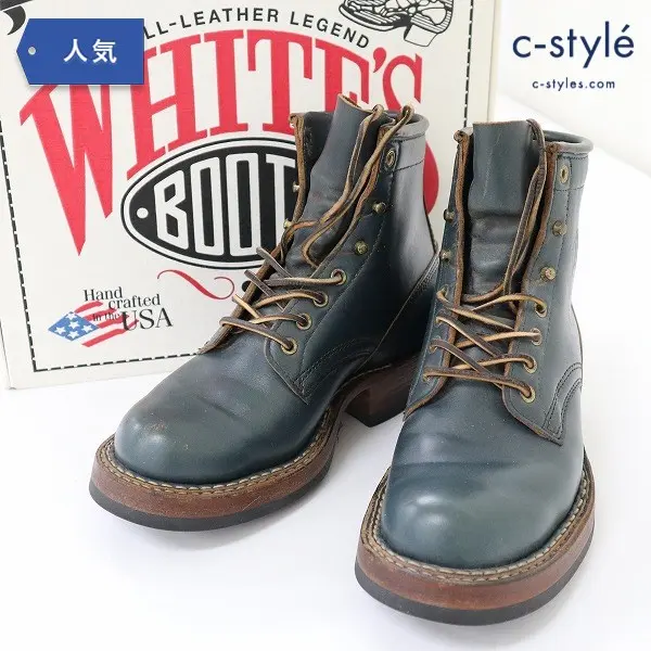 WHITE’S BOOTS スモークジャンパー クロムエクセルレザー 7E ネイビー USA製