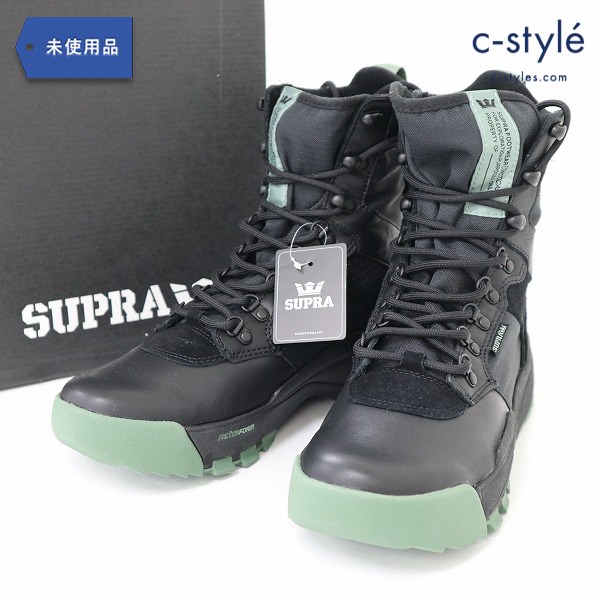 SUPRA スープラ STANHOPE Men’s BLACK-BLACK/HEDGE 26.5cm 06373-020-M ブーツ