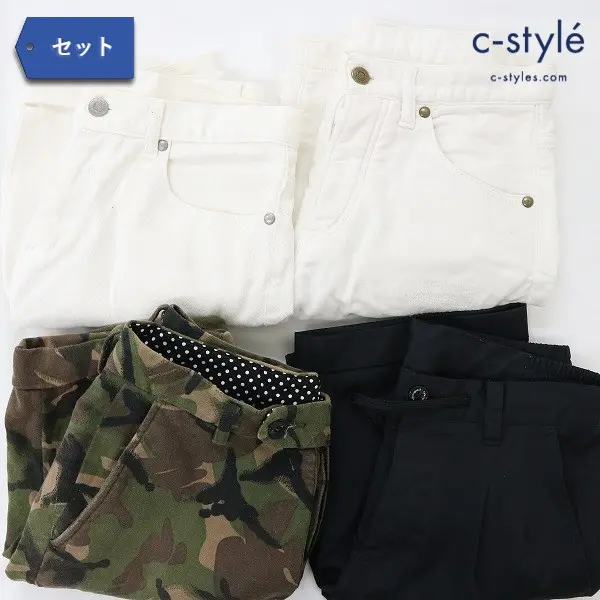 1PIU1UGUALE3 ハーフパンツ 半ズボン サイズS/Ⅲ 綿 ポリエステル 迷彩 計4点