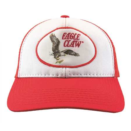 EAGLE CLAW(イーグルクロー) ウェア WHITE/RED MESH BACK HAT