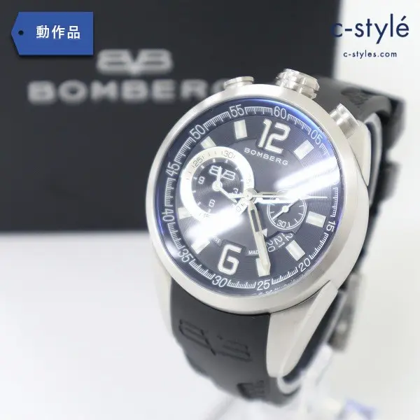 BOMBERG ボンバーグ 腕時計 NS44CHSS ブラック×シルバー ウォッチ クォーツ