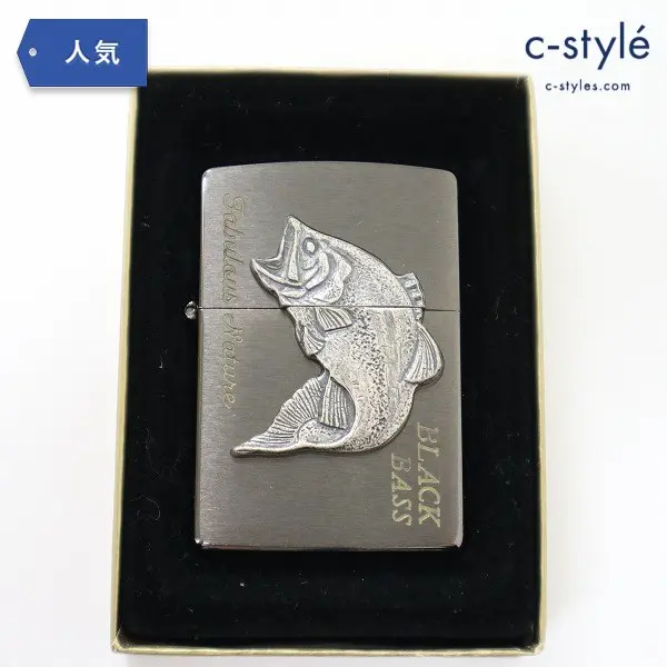 ZIPPO ジッポー BLACK BASS ライター ブラックシルバー ブラックバス 喫煙具の買取金額(買取実績)