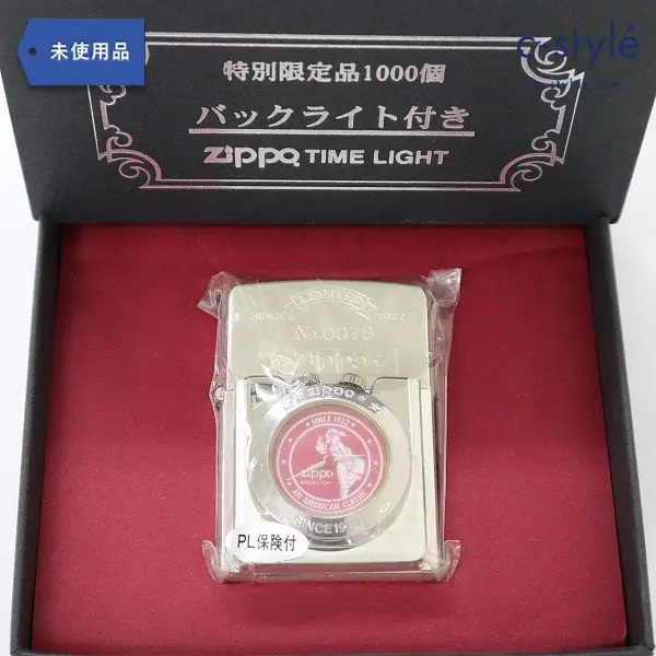 ZIPPO ジッポー 特別限定品 1000個 バックライト付き TIME LIGHT シルバー