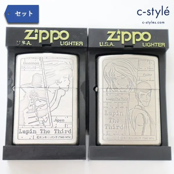 ZIPPO ジッポー ルパン&不二子 次元&五エ門 ライター シルバー 喫煙具