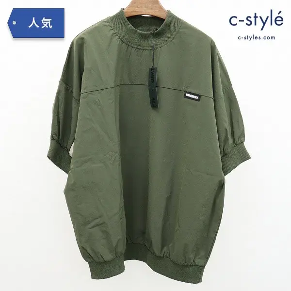 WIND AND SEA ウィンダンシー NYLON PULLOVER ナイロン プルオーバー L オリーブ WDS-20S2-TPS-01 半袖