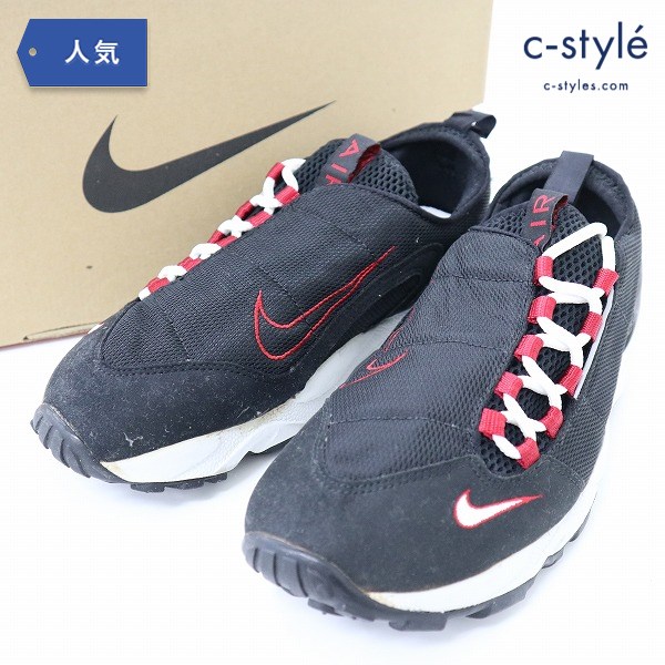 NIKE ナイキ AIR FOOTSCAPE BLACK-WHITE-VARSITY RED スニーカー 加水分解品 27.5cm ブラック 104053-011