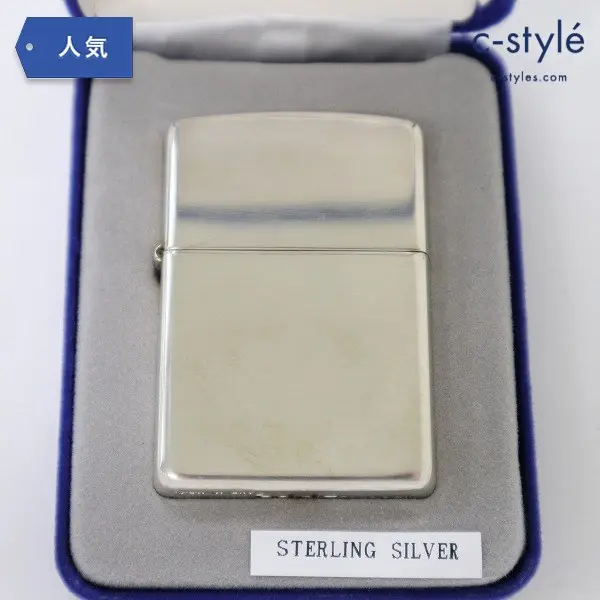 ZIPPO ジッポー STERLING スターリングシルバー 1996 純銀 オイルライター シルバー 喫煙具