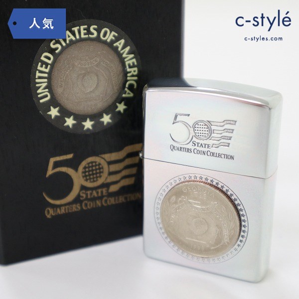 ZIPPO ジッポー 50 STATE QUARTER COIN COLLECTION ジョージア州 1999 ライター シルバー