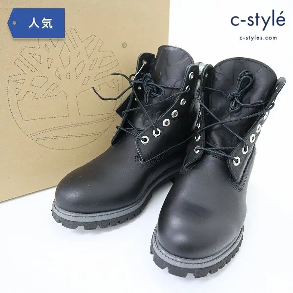 Timberland ティンバーランド 6INCH PREMIUM BOOT 28500 US8・1/2 ブラック カモトップ ワークブーツ