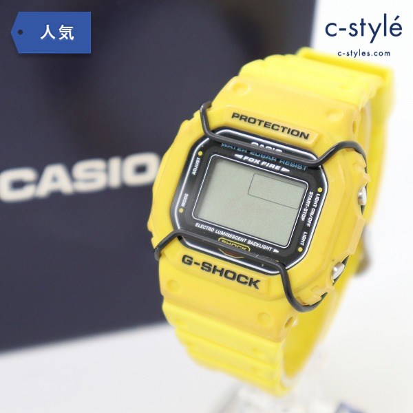 CASIO カシオ G-SHOCK ジーショック DW-5600E エルクロス 腕時計 イエロー