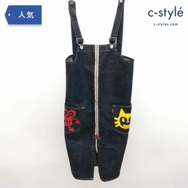 EVISU エヴィス ドクチン＆キッキー デニムワークエプロン インディゴ エビスジーンズ