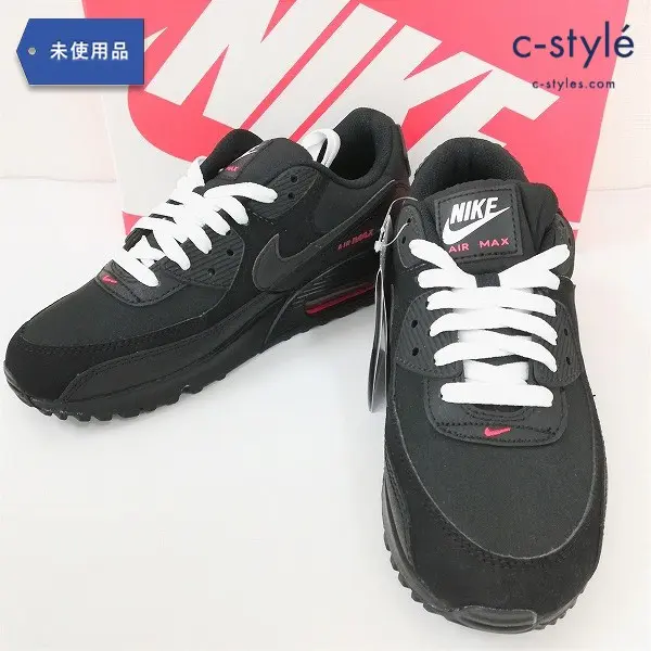 NIKE ナイキ Air Max 90 BLACK/Black-Sports Red-WHITE DC9388-002 スニーカー US7 25.0cm ブラック