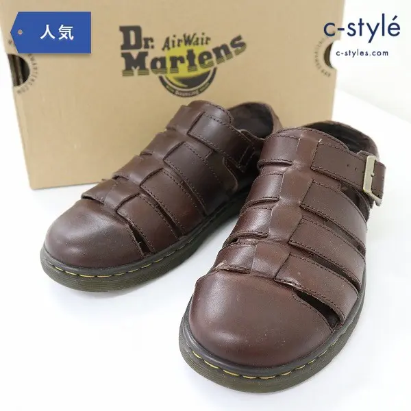 Dr.Martens ドクターマーチン 24551601 MICA ミカ サンダル UK7 ブラウン レザーヴィンテージスムース