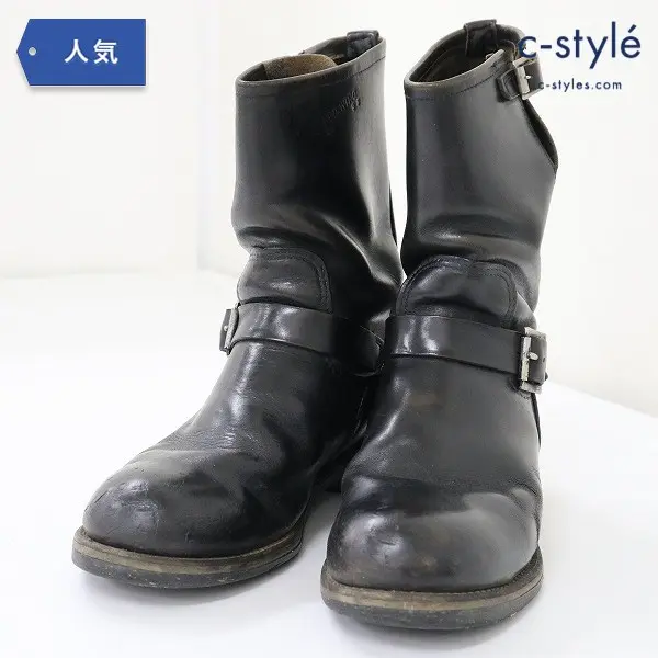 RED WING レッドウィング エンジニアブーツ 9・1/2 D ブラック 2268 PT91 レザーブーツ Made in USA