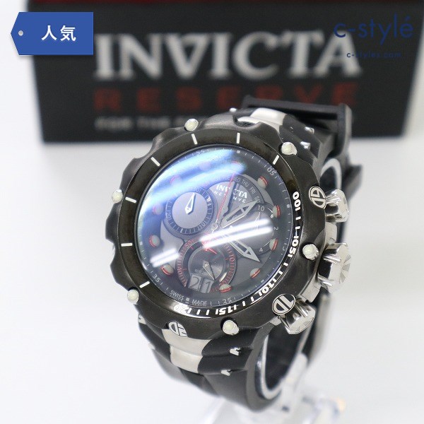INVICTA インビクタ Reserve 11702 venom Gen II 腕時計 ブラック クォーツ クロノグラフ