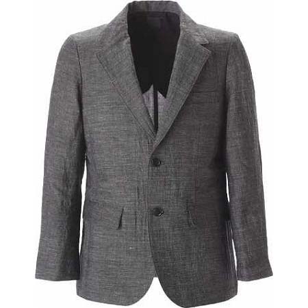 山内(ヤマウチ) Bamboo linen Tailored jacket Charcoal Gray
