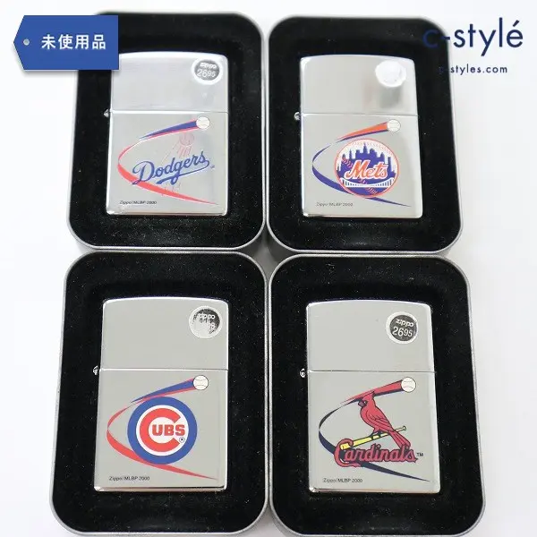 ZIPPO ジッポー メジャーリーグ MLB オイルライター 喫煙具 喫煙雑貨 野球 ベースボール 計4点