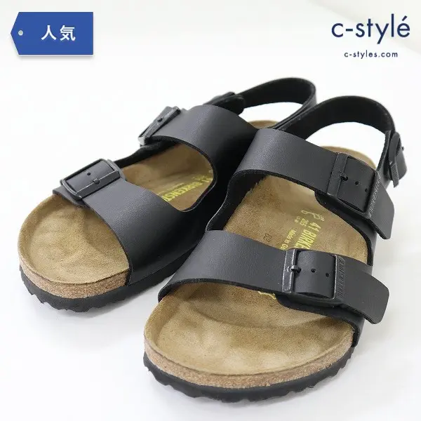 BIRKENSTOCK ビルケンシュトック MILANO ミラノ サンダル 41 26.5cm ブラック スリングバック シューズ