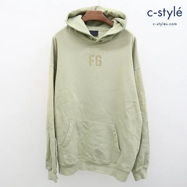 FEAR OF GOD フィアオブゴッド FG ロゴ パーカー Hoodie M グリーン系