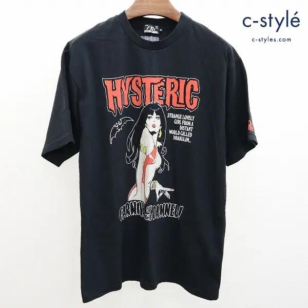 HYSTERIC GLAMOUR ヒステリックグラマー × Vampirella ヴァンピレラ 21SS Tシャツ M ブラック 半袖