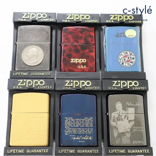 ZIPPO ジッポー オイルライター 喫煙具 LIBERTY 200コイン / SEX WAX / アメリカンイーグル 他 喫煙グッズ 6点