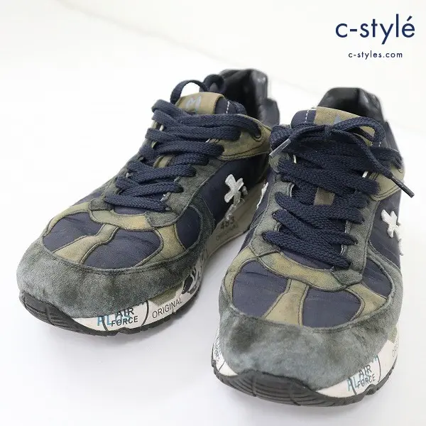 PREMIATA プレミアータ スニーカー size41 ネイビー系 ナイロン×レザー スエード ローカット VAR 3927