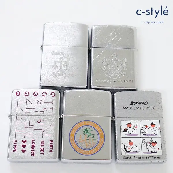 ZIPPO ジッポー オイルライター 喫煙具 喫煙グッズ Guam / hawaii / AMERICAN CLASSIC 他 計4点