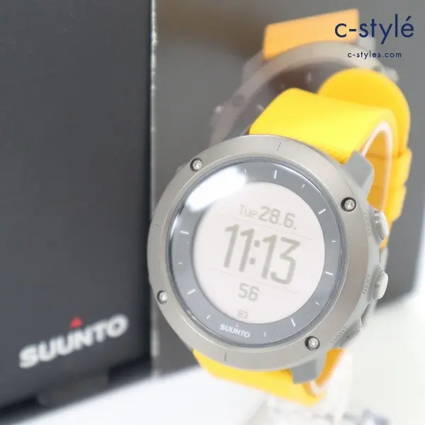 SUUNTO スント TRAVERSE AMBER トラバース アンバー 腕時計 スマートウォッチ グレー×イエロー