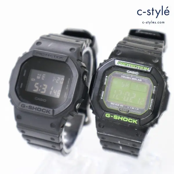 CASIO カシオ G-SHOCK Gショック GW-M5610B + DW-5600BB ブラック 腕時計 樹脂ベルト