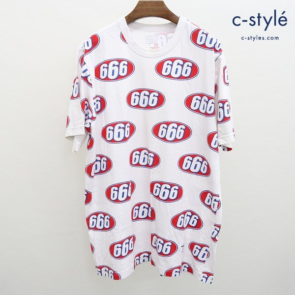 Supreme シュプリーム T-Shirt “666” Tシャツ L 白 ホワイト カットソー 半袖