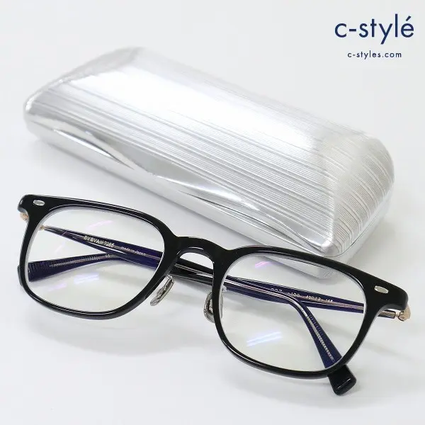 EYEVAN アイヴァン 7285 337 C.100 49□22-145 度入り 眼鏡 メガネ ブラック 日本製