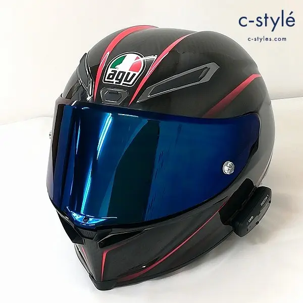 AGV PISTA GP R JIST MULTI GRANPREMIO CARBON L ブラック CARDO FREECOM1インカム付き