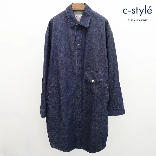 CULLNI クルニ デニムロングシャツ size1 インディゴ 19-SS-010 綿100 長袖 日本製 ボタンダウン