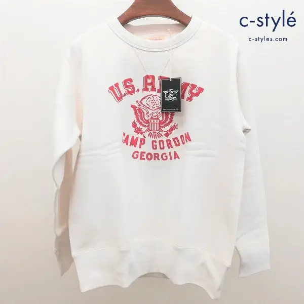 THE REAL McCOY’s ザ リアルマッコイズ ミリタリープリント スウェットシャツ S ミルク MC20121 日本製