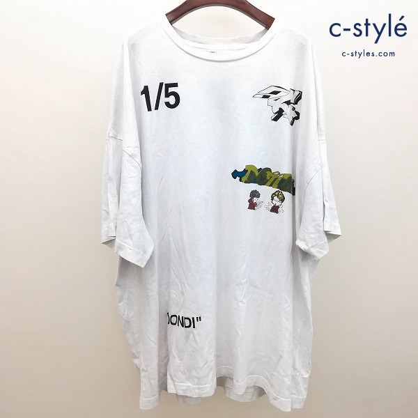 OFF-WHITE オフホワイト DEMON S/S SKINNY TEE 半袖 カットソー Tシャツ XXS ホワイト オーバーサイズ