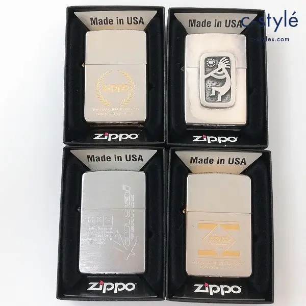 ZIPPO ジッポー オイルライター HKS 関西サービス / WIND PROOF LIGHTER U.S.A / XI / XV 計4点