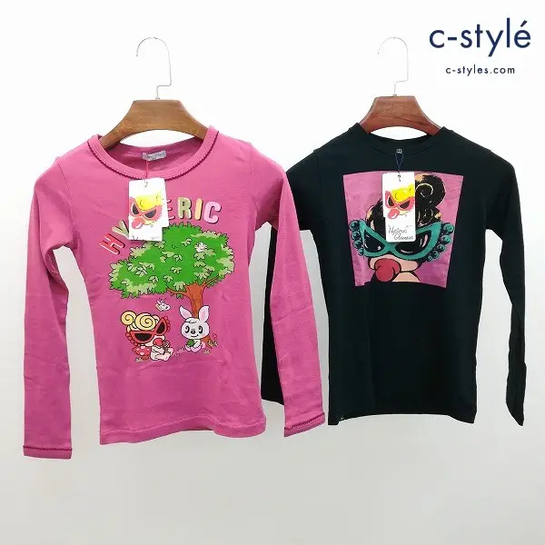 HYSTERIC MINI ヒステリックミニ Tシャツ 計2点 長袖 130cm ピンク ブラック プリント キッズ